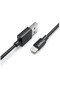 كابل Ravpower RP-CB1014 USBA-Lightning بطول 1 متر باللون الأسود (رأس Lightning C89) - 2