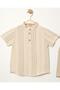 Stylish Shirt, Striped, Adjustable Waist, Short Sleeve Shorts, 2-Piece Set, Children's and Baby Clothing, Special Quality - 5