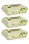Wet Towel Wipes 90 Sheets Olive Oil Set of 3 270 Sheets