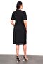Women's Black Plus Size Double Breasted Neckline Sequin Sequin Detailed Evening Dress - 7
