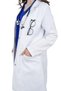. Gardenia Doctor's Gown – Premium Stretch Fabric, Modern Cut, and Professional Look Doctor's Gown - 6