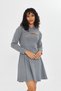 Women's Smoked Color Hooded Bolero Volenes Zero Sleeve Dress Suit - 4