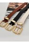 Set of 3 Gold Bridge Buckle Women's Belt, Jacket Belt, Trouser Belt, Dress Belt, - 3