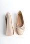 Women's Daily Ballet Flats Round Toe Ballerina Flats Elera Beige - 6