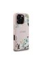 Guess Magsafe Compatible Case for iPhone 16 Pro Max Flower Design Lettering Logo Cover Pink - 2