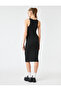 Halter Neck Pencil Dress - Hugging the Body - 4