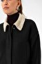 Textured Coat with Lining Detail - 5