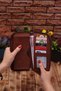 Long Wallet with Phone Compartment and Automatic Mechanism Card Holder Wallet Lover's Package - 4
