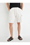 Cargo Pocket Shorts Cotton Waist Tied - 3