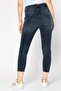 Women Regular Fit Washed Denim Jeans, Dark Grey - 4
