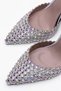 Silver Heeled Stiletto Diamond-Studded Shoes Evening Dress Shoes - 7