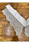 40X10 cm Zircon Stone Gipper White Collar Applique - 2