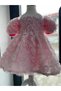 Girl's Rose Embroidered Princess Evening Dress - 2