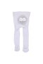 Baby Girl White Glitter Tulle Bow Pantyhose 0-6 Months