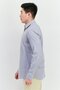 Men Regular Fit Windowpane Pattern Long Sleeve Casual Shirts, Grey - 2