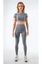 Destiny Women's Ultra Stretchy-Light Dark High Waist Gray Sports Leggings - 5