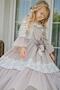 Special Design Girl's Dress, Vintage Girl's Dress, Design Dress with Veil and Necklace Accessories