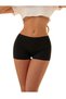 Gathering Effect 3 Pieces Women's Seamless Invisible Non-Marking Mini Shorts Boxer Skirt Underdress Shorts - 3