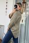 Long Sleeve Channeled Khaki Jacquard Shirt - 2