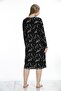 Cotton, Lace Detailed, Black Nightgown 51007 - 2