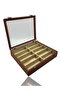 Diji 10-Piece Tan Glasses Box and Bag Set - 5