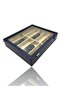 Diji 10-Piece Crocodile Navy Blue Glasses Box and Bag Set - 2