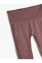 High Waist Sports Leggings Seamless Knitted Fabric Textured Slim Fit - 3