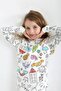 Paintable (Special Pen) Children's Pajama Set Suitable for Girls and Boys. (This Is a Product)The Paint Is Our Gift. - 4
