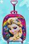 Girls' Kindergarten Children's 3D Eva Color Printed Backpack and School Bag with Squeegee Wheel