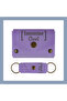 Purple Violet, Designed by Name Wallet and Keychain Set, Special Exquisite Gift for Cancer