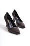Brown stiletto heels women's high heels 9 cm heel height 2024 - 2