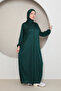 Women's Hijab Prayer Dress with Self-Wrap Length Zipper - 2