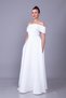 Pearl Detail Boat Neck Strap Maxi Length Evening Dress - 4