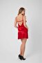 Red Nightgown with Lace Detail – Where Charm and Elegance Meet! - 3
