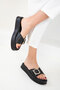 Women's Black Slippers 18987 - 5