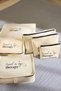 Set of 6 Suitcase Organizers with Slogan Print and Zipper Detail Tphss25Bid00003