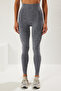 Navy Blue Seamless/Seamless Full Length Knitted Sports Leggings Twoss21Ty0024 - 3