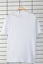 Beyaz Regular/Normal Kesim At Nakış Detaylı %100 Pamuklu T-Shirt TMNSS24TS00056 - 5
