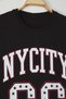 Black College Oversize/Wide Cut 100% Cotton Printed Tok Fabric T-Shirt Tmnss25Ts00097 - 4