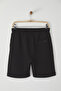 Black Regular/Normal Cut Basic Karyoka Stitched Shorts & Bermuda Tmnss25Sr00021 - 8