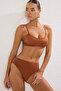 Brown Bralette High Waist Regular Bikini Set Tbess25Bt00047 - 2
