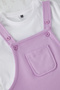 Lila Kız Çocuk Pamuklu Esnek T-Shirt-Jile Set Örme Elbise TKDSS25EL00045 - 5