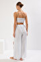 Striped Textured Slit Blouse Trousers Set Tbess25Au00038 - 6