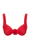 Kırmızı Aplike Detaylı Balconette Kaplı Bikini Üstü TBESS25BU00026 - 6