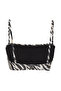 Zebra Desenli Straplez Kaplı Bikini Üstü TBESS25BU00044 - 11