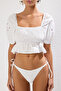 White Embroidery Woven Blouse Tbess25Bz00000 - 4