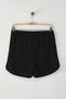 Black Color Block Stripe Detailed Elastic High Waist Knitted Shorts Twoss25Sr00051 - 6