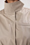 Light Khaki Stitching Detail Regular Short Trench Coat Twoss25Tr00016 - 7
