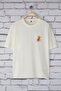 Ekru Oversize/Geniş Kesim Dağ Sırt Baskılı %100 Pamuk T-Shirt TMNSS25TS00191 - 8