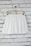White Lace-Up Waist Balloon Mini Skirt Twoss25Et00066 - 6